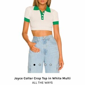 REVOLVE- Joyce collar crop top